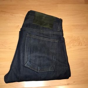 Naked & famous green tea weird guy selvedge 30X30
